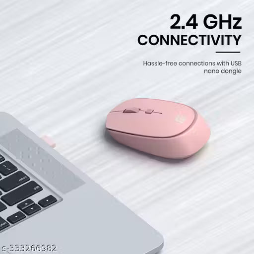 Portronics Toad 23 Wireless Optical Mouse with 2.4GHz, USB Nano Dongle, Optical Orientation, Click Wheel, Adjustable DPI(White)