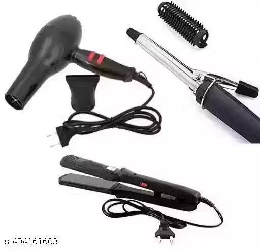Professional Hair Dryer , Hair Straightener Ceramic Plate and Hair Curler