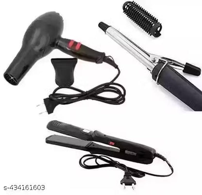Professional Hair Dryer , Hair Straightener Ceramic Plate and Hair Curler