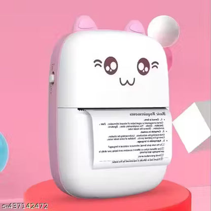 Portable Mini Thermal Printer - Wireless Inkless Bluetooth Pocket Printer for Photos, Notes, Lists, Memos, QR Codes, Receipt, Tags, Barcode Labels Compatible with iOS, Android