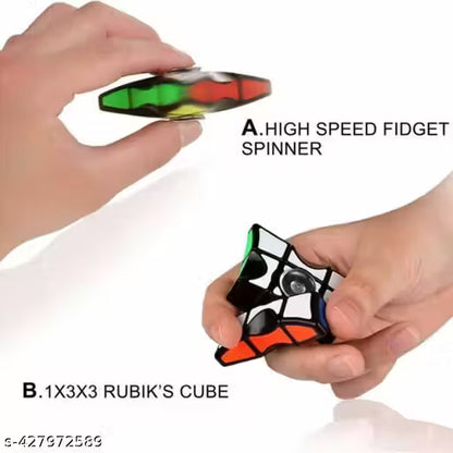 QiYi 1X3X3 Spinner Cube Super Floppy Black Speed Cube 3x3x1 Magic Puzzle Cube