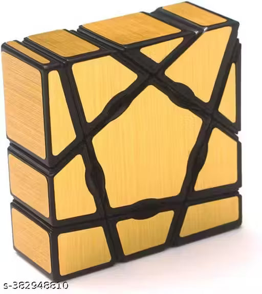 YJ Super Floppy Ghost Mirror Cube 1x3x3 Magic Speed Cube Brain Teasers Puzzle Toy for Kids, Gold