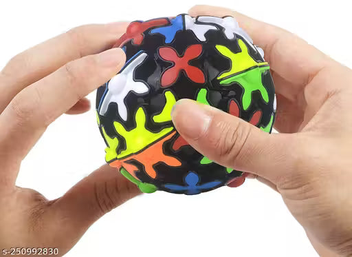 QiYi Sphere Gear Cube Shaped Speed Magic Ball Cube Puzzle (Tiled) Age 6 Years+ Kids Toys, Return Gift Boy & Girls