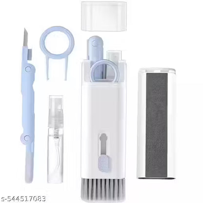 7 in 1 Multi-Function Laptop Cleaning Brush,Keyboard Cleaning kit,Gadget Cleaning kit Duster Key-Cap Puller for Laptop,Monitor,Keyboard and Earphones with Spray Bottle